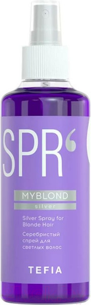 Изображение товара Тонирующий спрей для волос Tefia Myblond Серебристый для светлых волос (250мл)