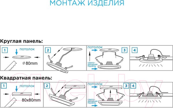 Изображение товара Панель светодиодная Apeyron Electrics 06-17