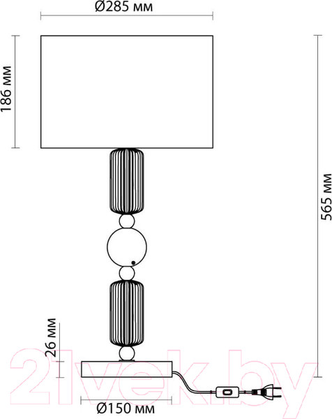 Изображение товара Прикроватная лампа Odeon Light Candy 4861/1T
