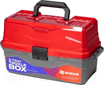 Изображение товара Ящик рыболовный Nisus Tackle Box / 0072746 (красный)