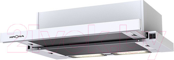 Изображение товара Вытяжка телескопическая Krona Una 600 White PB / КА-00001237