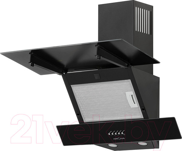 Изображение товара Вытяжка наклонная Krona Erica 600 Black PB / 00026741