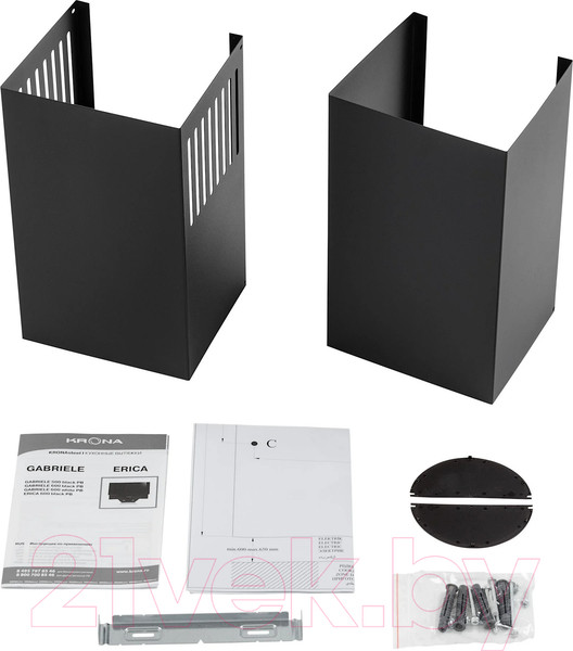 Изображение товара Вытяжка наклонная Krona Erica 600 Black PB / 00026741