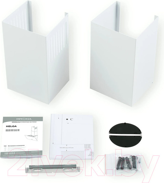 Изображение товара Вытяжка наклонная Krona Helga 600 White PB / КА-00001300