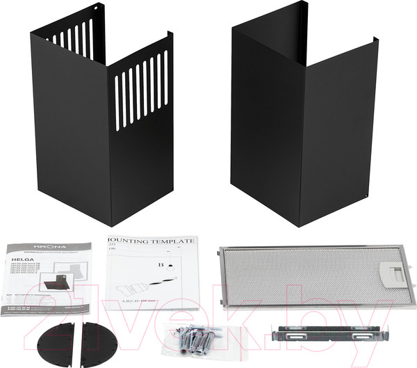 Изображение товара Вытяжка наклонная Krona Helga 500 Black PB / КА-00001304