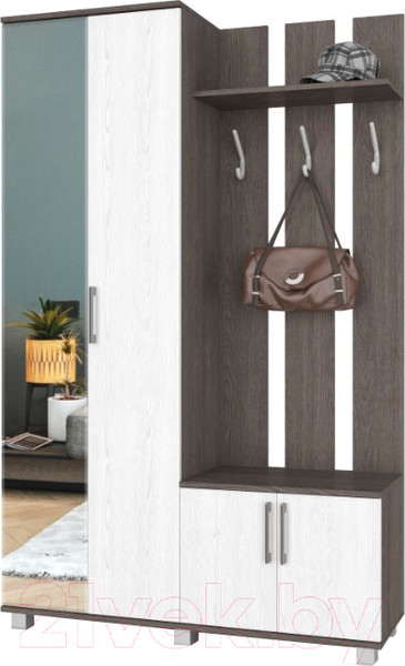 Изображение товара Секция в прихожую Modern Лира (анкор темный/анкор светлый)