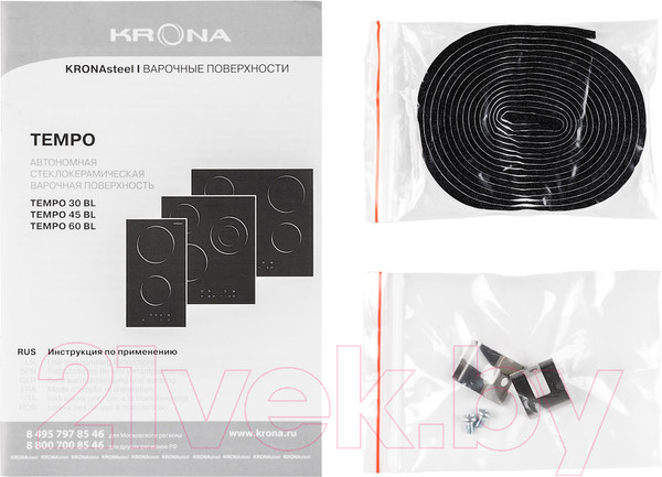 Изображение товара Электрическая варочная панель Krona Tempo 30 BL / КА-00001215