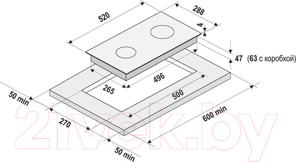 Изображение товара Электрическая варочная панель Krona Tempo 30 BL / КА-00001215