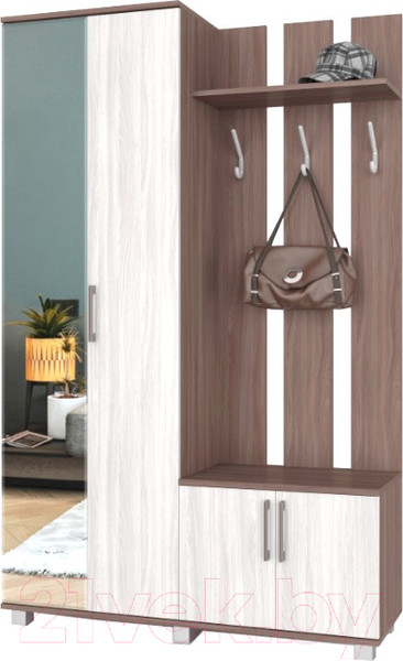 Изображение товара Секция в прихожую Modern Лира (ясень шимо темный/ясень шимо светлый)