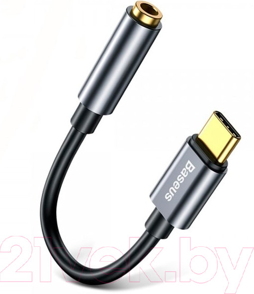 Изображение товара Адаптер Baseus USB Type-C - 3.5мм Jack / CATL54-0G (серебристый)