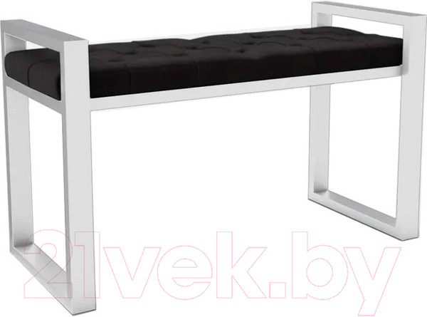 Изображение товара Банкетка Hype Mebel Бридж (белый/черный)