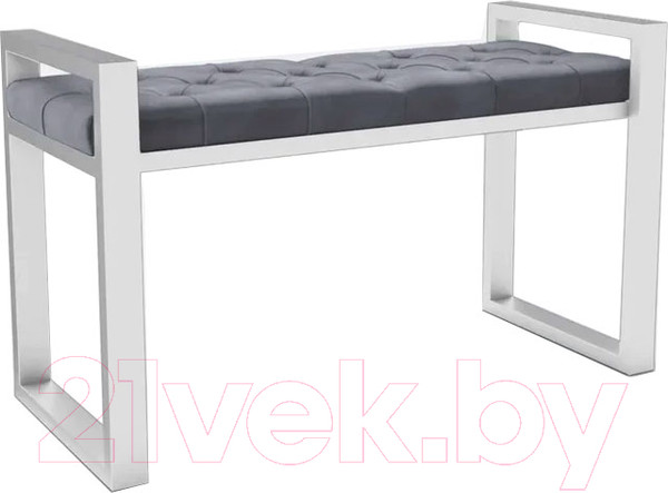 Изображение товара Банкетка Hype Mebel Бридж (белый/серый)