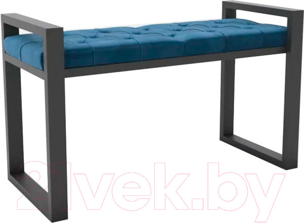Изображение товара Банкетка Hype Mebel Бридж (черный/синий)