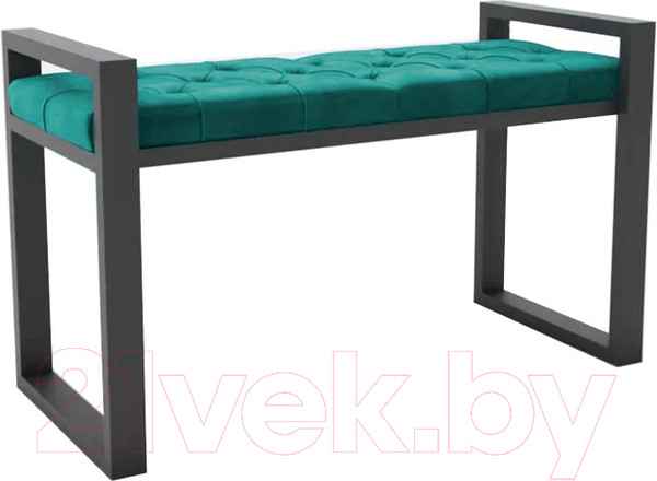 Изображение товара Банкетка Hype Mebel Бридж (черный/зеленый)