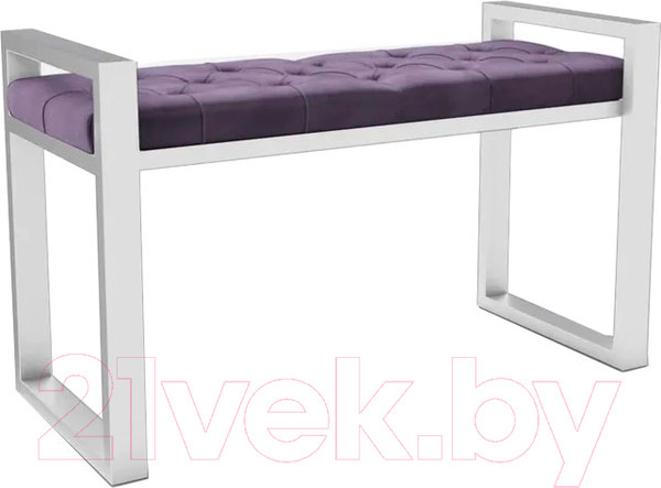 Изображение товара Банкетка Hype Mebel Бридж (белый/фиолетовый)