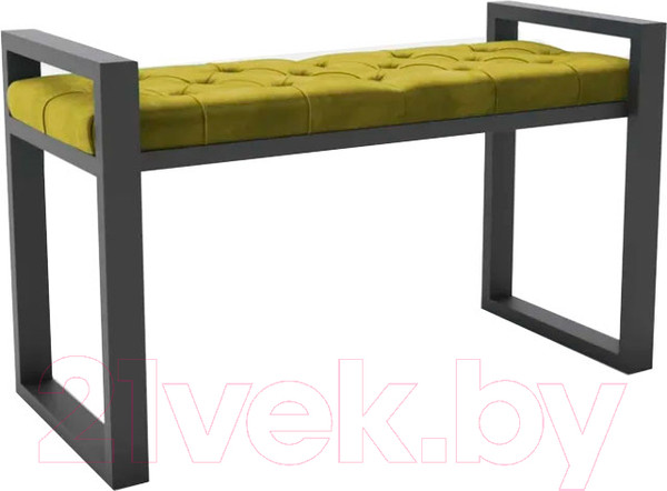 Изображение товара Банкетка Hype Mebel Бридж (черный/золото)