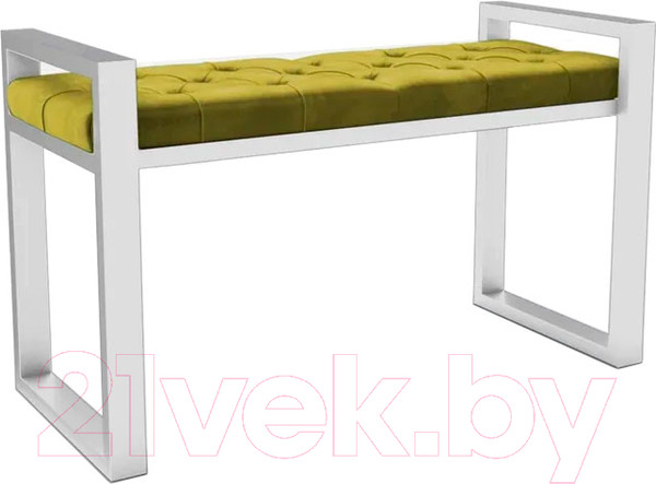 Изображение товара Банкетка Hype Mebel Бридж (белый/золото)