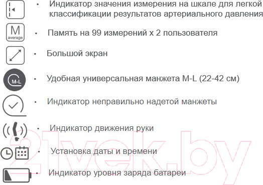 Изображение товара Тонометр Microlife BP B3 AFIB с адаптером + манжета M-L
