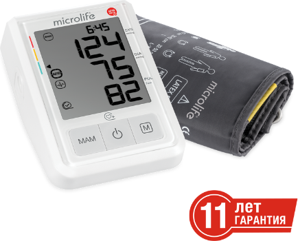 Изображение товара Тонометр Microlife BP B3 AFIB с адаптером + манжета M-L