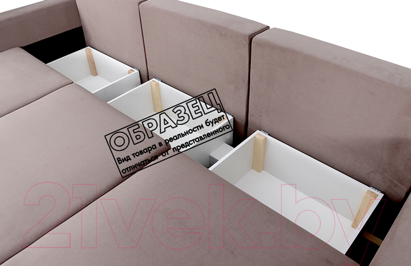 Изображение товара Диван Мебельград Неаполь-1 Стандарт (альба темно-серый)