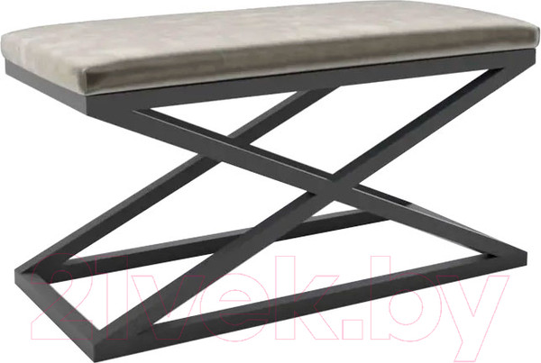 Изображение товара Банкетка Hype Mebel Трингл (черный/серый)