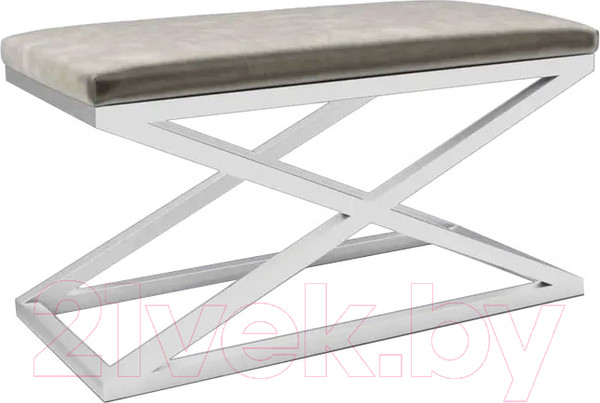 Изображение товара Банкетка Hype Mebel Трингл (белый/серый)