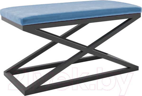 Изображение товара Банкетка Hype Mebel Трингл (черный/синий)