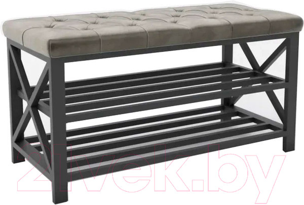 Изображение товара Банкетка Hype Mebel Будс (черный/серый)