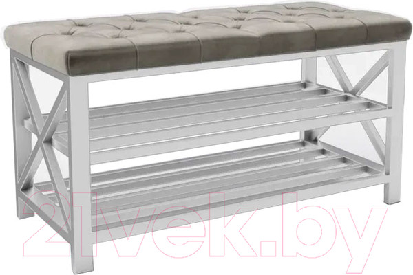 Изображение товара Банкетка Hype Mebel Будс (белый/серый)