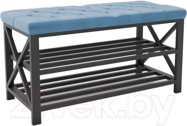 Изображение товара Банкетка Hype Mebel Будс (черный/синий)