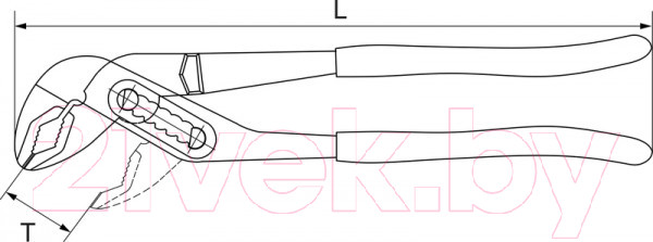 Изображение товара Клещи переставные Thorvik BJP0250