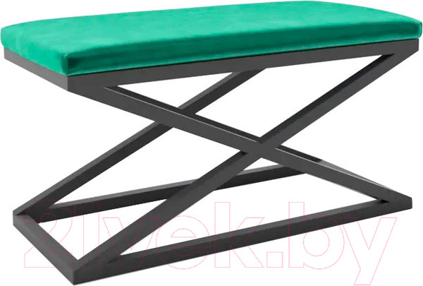 Изображение товара Банкетка Hype Mebel Трингл (черный/зеленый)