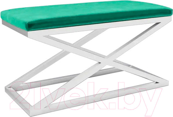 Изображение товара Банкетка Hype Mebel Трингл (белый/зеленый)