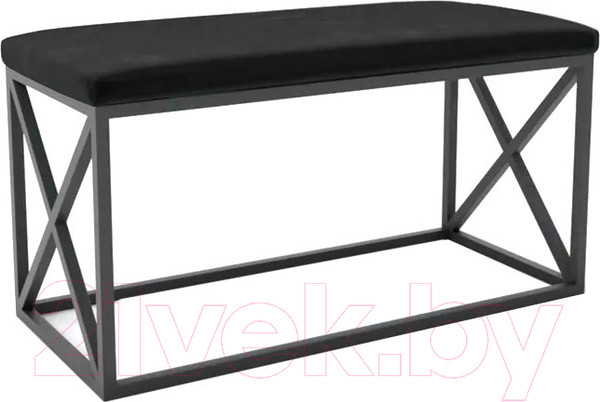 Изображение товара Банкетка Hype Mebel Куб (черный/черный)