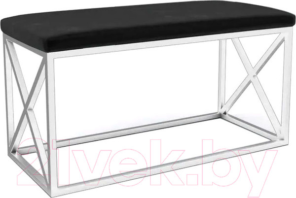 Изображение товара Банкетка Hype Mebel Куб (белый/черный)