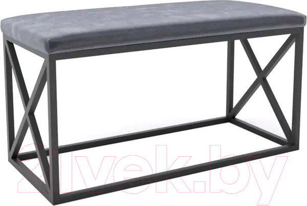 Изображение товара Банкетка Hype Mebel Куб (белый/серый)