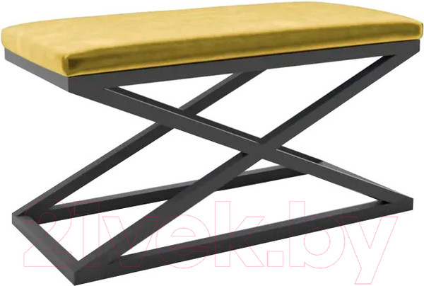 Изображение товара Банкетка Hype Mebel Трингл (черный/золото)