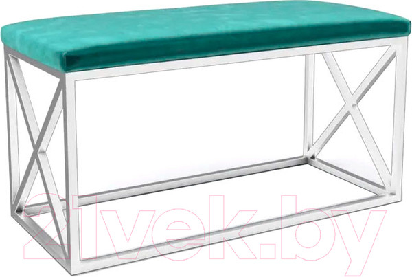 Изображение товара Банкетка Hype Mebel Куб (белый/зеленый)