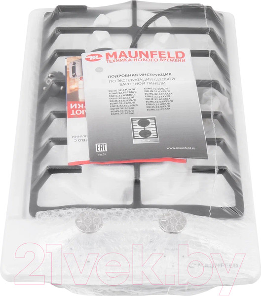 Изображение товара Газовая варочная панель Maunfeld EGHE.32.6CW/G
