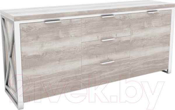 Изображение товара Тумба Hype Mebel Цезарь 150x40 (белый/древесина белая)