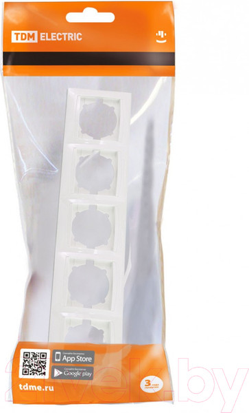 Изображение товара Рамка для выключателей и розеток TDM Лама SQ1815-0037 (белый)