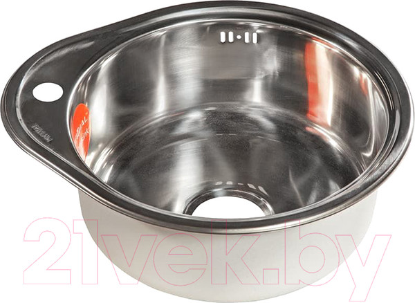 Изображение товара Мойка кухонная Premial Капля 4843 0.8мм (полированный)