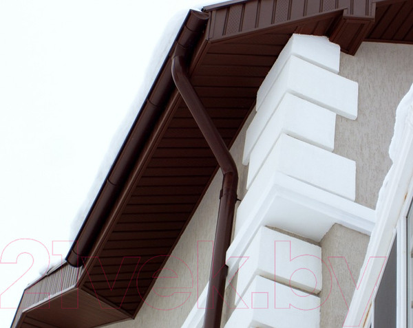 Изображение товара Желоб Ruplast RAL 8014 (3м, коричневый)