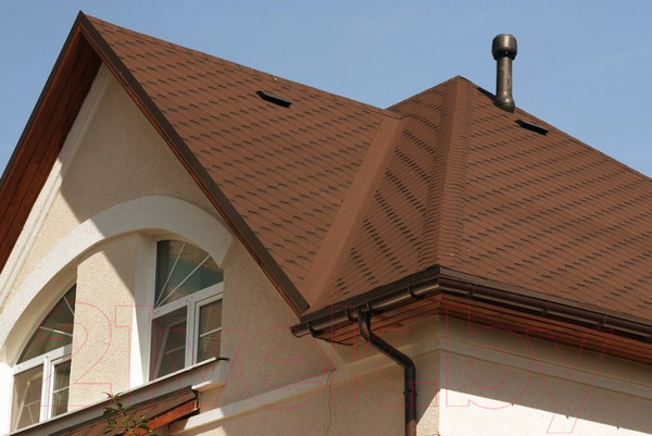 Изображение товара Желоб Ruplast RAL 8014 (3м, коричневый)