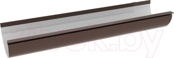 Изображение товара Желоб Ruplast RAL 8014 (3м, коричневый)