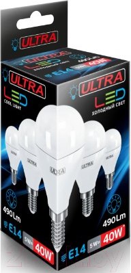 Изображение товара Лампа Ultra LED-G45-8.5W-E14-3000K