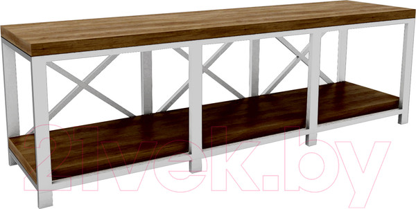 Изображение товара Тумба Hype Mebel Флорида 150x40 (белый/дуб галифакс олово)