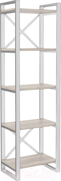 Изображение товара Стеллаж Hype Mebel Стандарт 80x170 (белый/древесина белая)