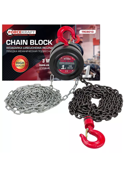 Изображение товара Таль ручная ForceKraft FK-TRC9010(48591)