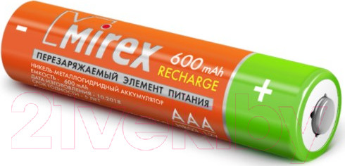 Изображение товара Комплект аккумуляторов Mirex HR03 / HR03-06-E2 (2шт)